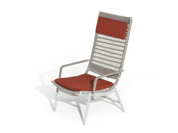 SOLARIA - Rope garden armchair with armrests by Poltrona Frau - view 3